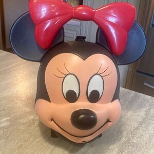 RARE Disney Vintage Minnie Mouse Aladdin Lunchbox and Thermos Set Complete Set.